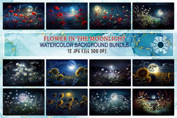Download Wildflower Meadow in the Moonlight Bundl - Wildflower meadow Collection