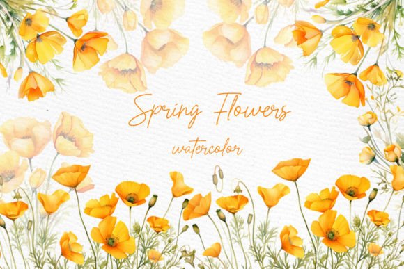 Download Wild Floral Clipart Orange Flowers - Flowers Collection