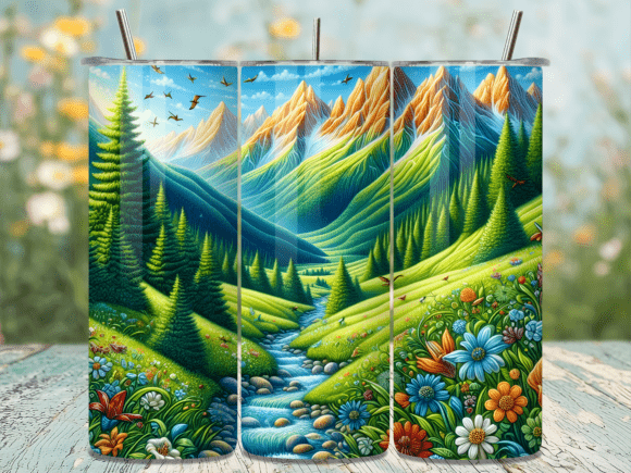 Download Summer Mountain Meadow Flora Tumbler PNG - Meadow flora Collection