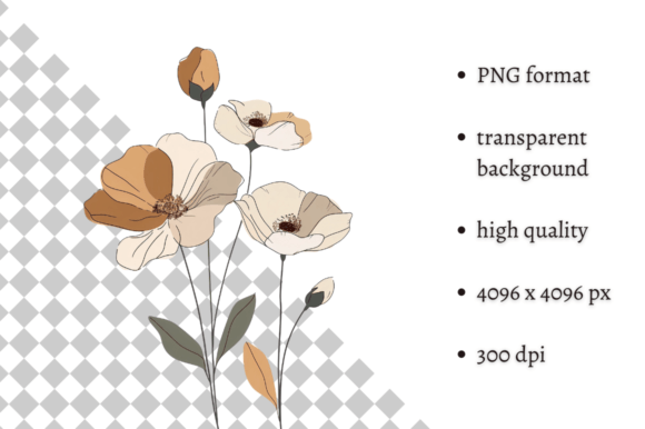 Download Watercolor Boho Wild Flowers Clipart - Flowers Collection
