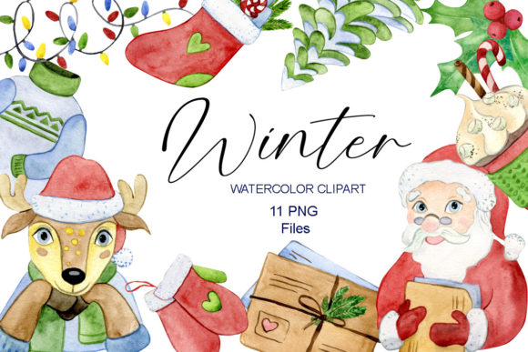 Download Watercolor Winter Clipart, Christmas Tre - Premium Resources