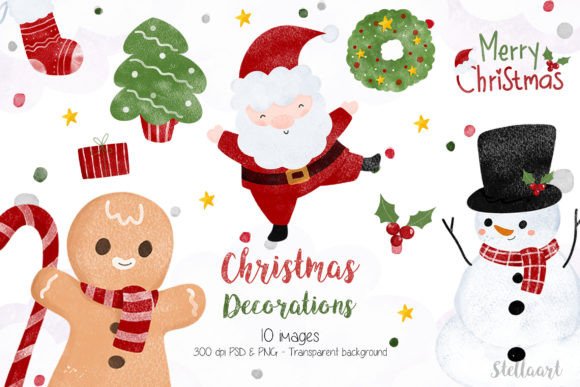 Download Watercolor Christmas Decorations - Christmas decorations Collection